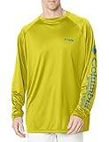Columbia Men's Terminal Tackle Long Sleeve Shirt, Autzen/Blue Chill Logo, X-Large