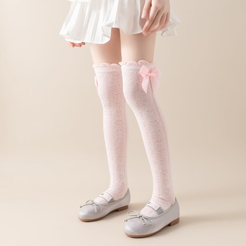 Kid Girls Knee High Stockings or Over Calf Socks Cotton Princess Tube Dress Socks - Image 9