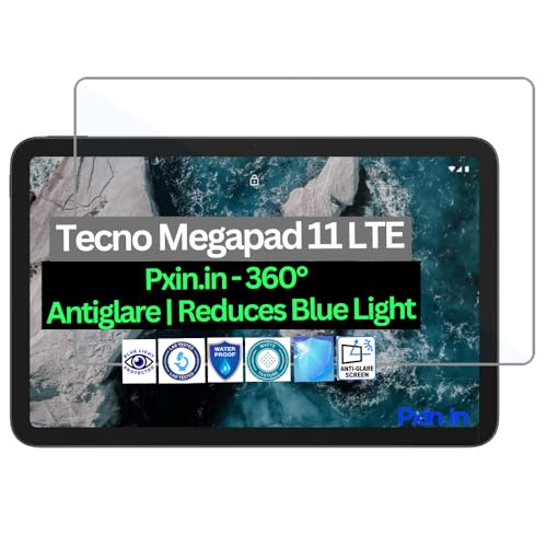 Image of Pxin Tablet Anti Bluelight and Anti Glare Screen Guard compatible with Tecno Megapad 11 LTE | BLUVLightblock Tech | Scratch Proof | Prevents bluelight | Eye Protection | No Dry Eyes