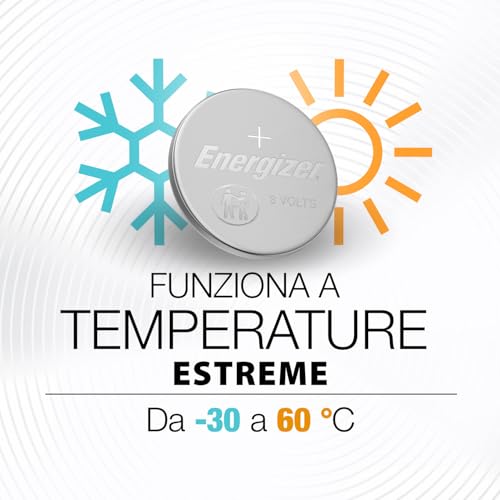 Energizer Ultimate Lithium - Batteria Litio CR2032 (Confezione Da 4) 3V Batterie A Bottone - La Prima Pila 3 In 1 Child Shield Al Mondo - La Technologia Alert - 9