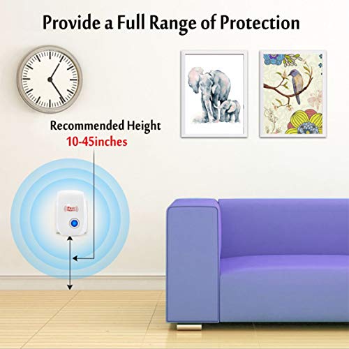 Electronic Ultrasonic Pest Repeller Control Ultrasonic Repellent Electronic Plug In Indoor Pest Control for Insects, Mosquito, Mouse, Cockroaches, Rats, Ant,Pet Safe