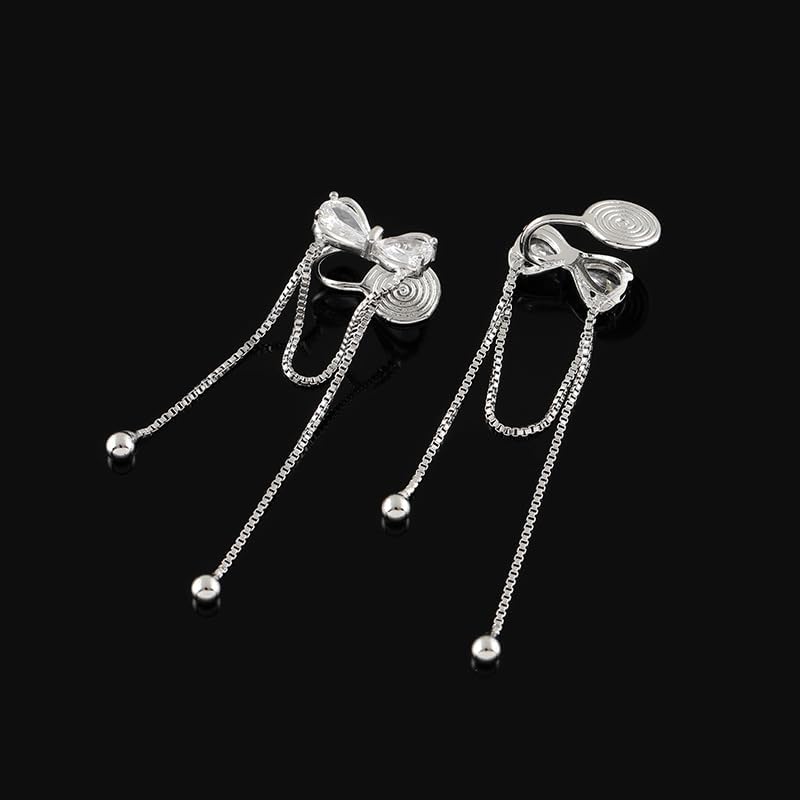 LIGHT RAIN Clip-On Earrings, All-Day Wear Gold & Silver Plated Stud, Hoop, Dangle Design Jewelry for Non-Pierced Ears - Image 2