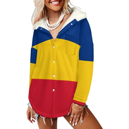 Manteau polaire jaune grande taille femme chaud pour l'hiver