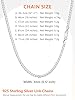 Silvora S925 Sterling Silver Chain Mens, 3mm Hypoallergenic Sturdy Cuban Curb Chain Necklace 20 inches Hip Hop Jewellery for Men Women Boy #2