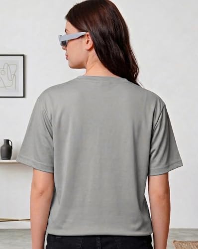 Image of Women's Half Sleeve Oversize Tshirt Graphic Printed Round Neck T-Shirts for Women