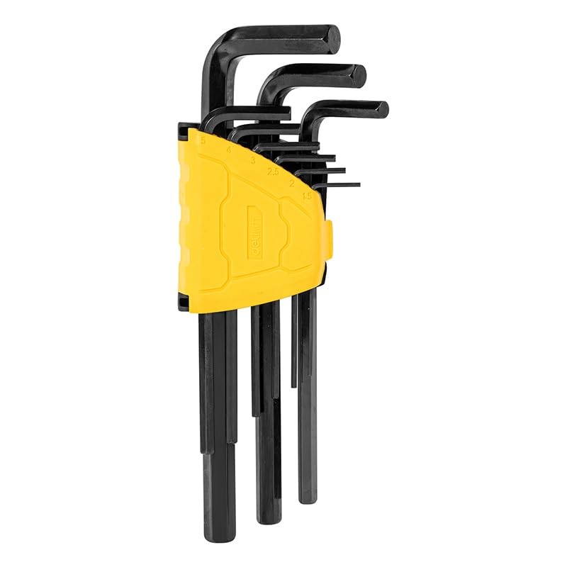 Deli DL231209H 1.5-10mm Hex Key Set Durable Flat-End Cr-V Construction with PP Frame Surface Corrosion Resistant & Normal Handle Length Universal Applications (9pc, 1.5,2,2.5,3,4,5,6,8,10mm, Black) (B0D947RT9W) Amazon Price History, Amazon Price Tracker