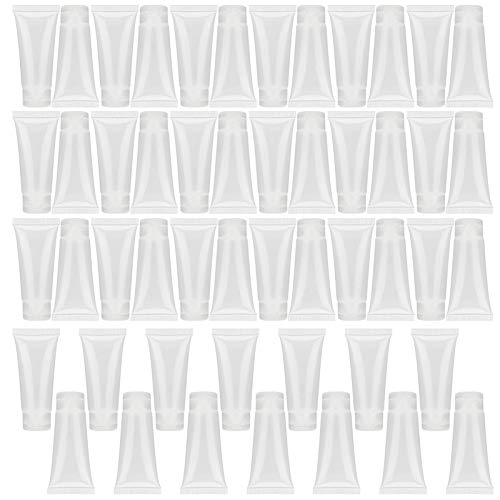 20 ml tragbare leere Squeeze-Plastikflasche Shampoo Duschgel Lotion Reisetube Kunststoffmaterial für die Reise Cover