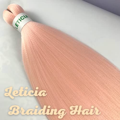 Ombre Pink Blonde Braiding Hair Pre Stretched Kanekalon Knotless Braids Braid In Hair Extensions #TOP4