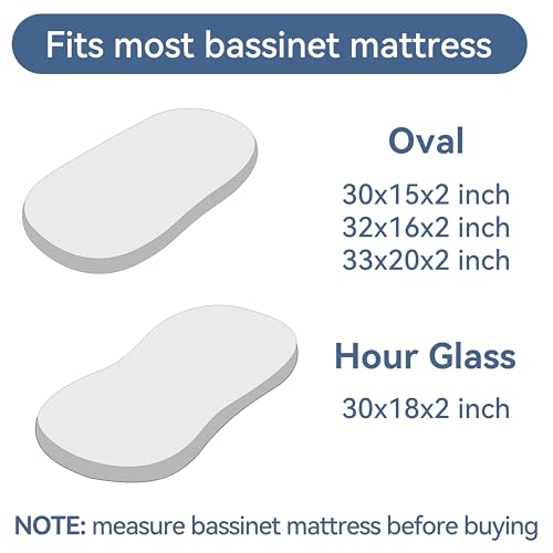 Image of Satin Bassinet Sheets Boy, Great for Baby Hair, Soft Silk Feeling Sheet for Bassinet Mattress & Pad, Gift for Newborn and Infant (Navy Blue)