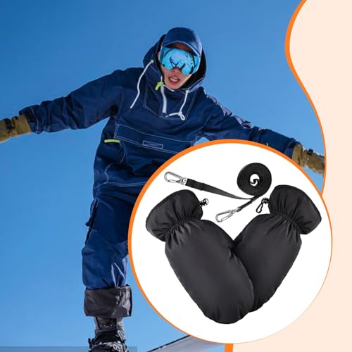 Guantes de esquí con aislamiento de plumón grueso Okiyakusama para frío 7