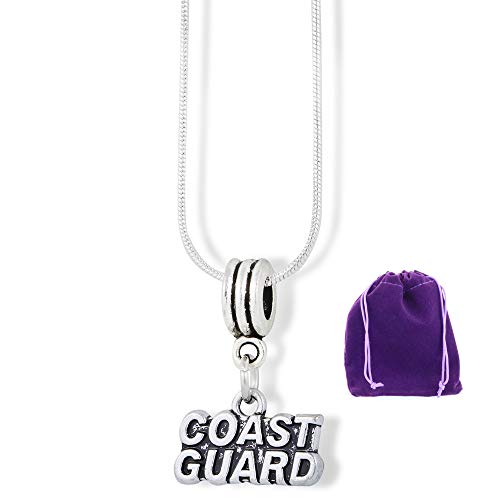 Collar Coast Guard Emerald Park Jewelry, regalo con colgante militar y cadena