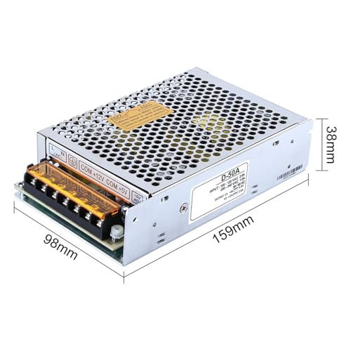 Alimentation à découpage double sortie 5V 12V pour courant continu stable - 3