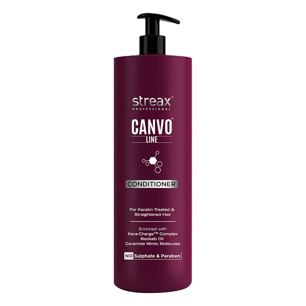 Streax Professional Canvoline Fresh Conditioner, For Straightened Hair Post Care, With Kera-Change Complex, Paraben Free, Sulphate Free, 950 Grams-image-22