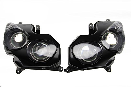 Phare optique avant compatible avec ZZR 1400 2006 2011 bloc eclairage moto