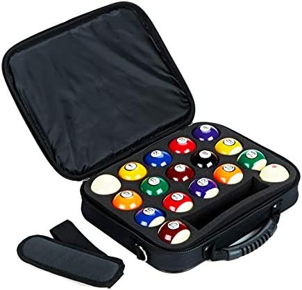 Collapsar Pool Balls Carrying Case, Nylon Travel Holder for One Set of Billiard Balls