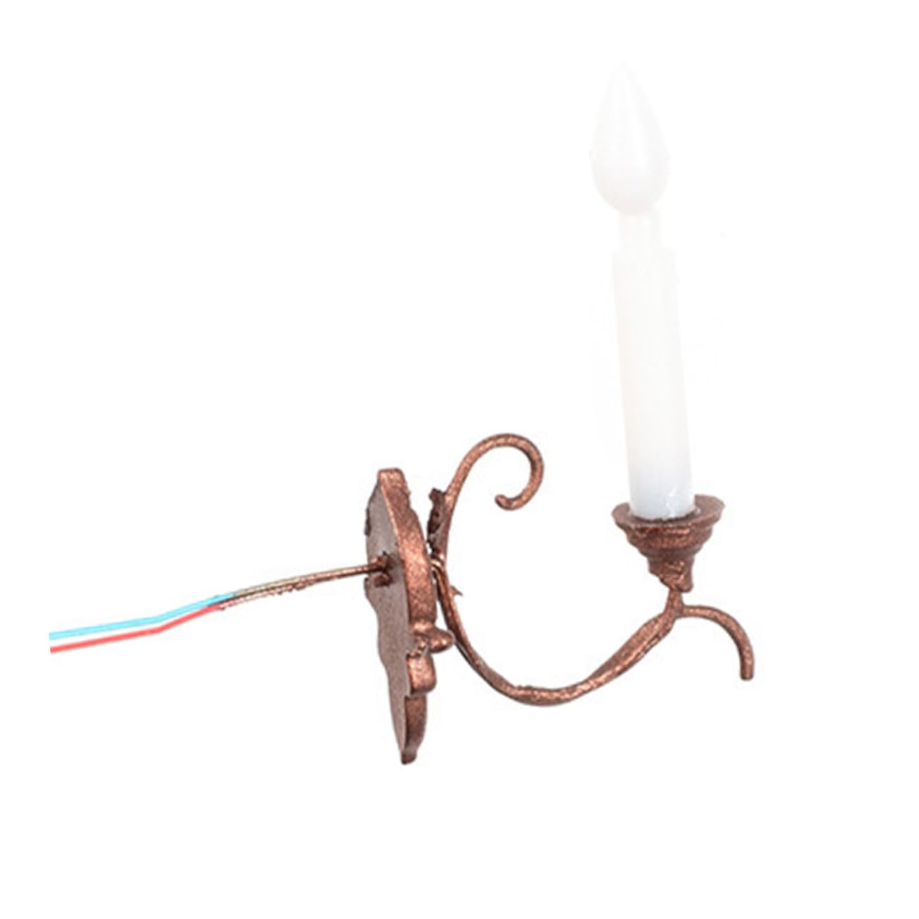 Toddmomy 5pcs Miniature Wall Lamp Models Decorative Wall Lights for Mini House and Landscape Warm Light for Dollhouse and Toy House Decor