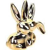 Artibetter Keramik Ringhalter Hasenform Schmuckständer Ring Organizer Schmuckablage Ring Display Tray für Persönliche Sammlung und Schmuckgeschäft Dekorativ Kompakt Tragbar Glatte Kanten