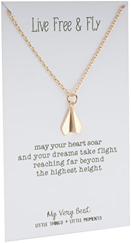 My Very Best Paper Plane Necklace