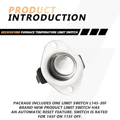 Honkador Interruptor de limite de temperatura de forno atualizado 02535381000, para York Coleman, su