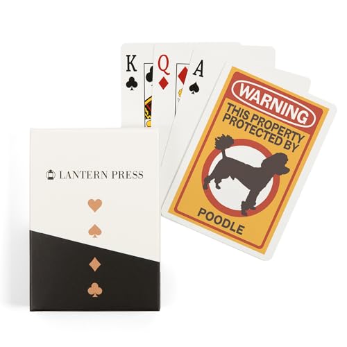 Lantern Press Poodle, 52 Cartas de Poker para Adultos