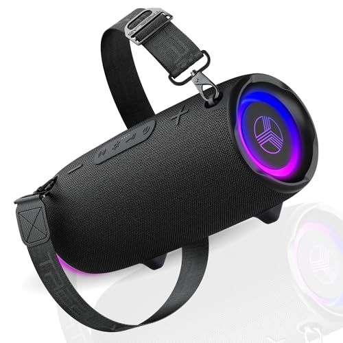 TREBLAB Ultra Loud Wireless Speaker - 60W Stereo Sound with Deep Bass, 20H Playtime, Powerbank,...