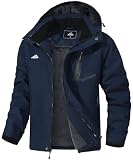 MAOYSSEN Men's Mountain Ski Jacket Waterproof Winter Coat Warm Snowboarding Jacket Snow Windbreaker...