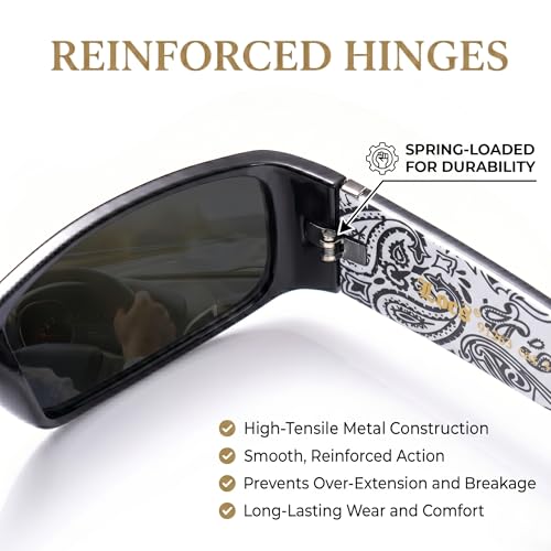 Image of Locs Mens Hardcore Gangster Sunglasses Bandana Print
