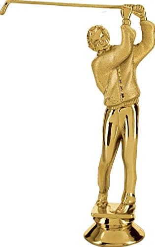 Crown Awards Golf Male Trophies, Personalized Silver Golf Male Trophy with Custom Engraving Prime