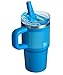 Stanley Quencher ProTour Flip Straw Tumbler with Leakproof Lid 20 oz | Built-In Straw and Handle | Cup Holder Compatible for Travel | Insulated Stainless Steel Cup | BPA-Free | Azure Fade