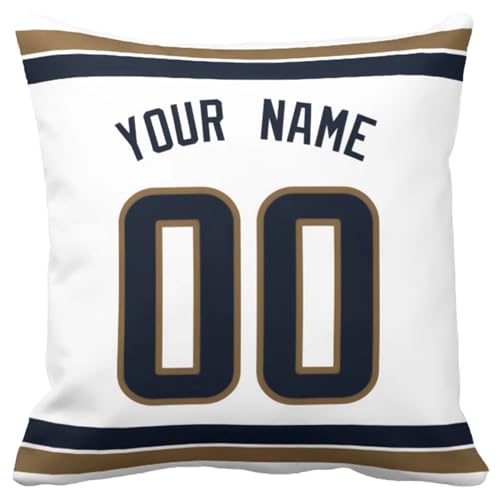 Image of ANTKING Throw Pillow 2 Pack with Custom Name and Number Personalized Gift for Men Women Boys