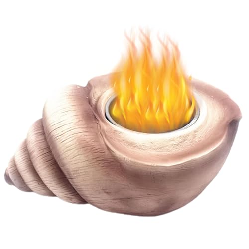 Mesa de Hogar Interior, Chimenea de Mesa Exterior | Chimenea pequeña en forma de concha,Quemador de Alcohol, Tazón de Hogar al aire libre, Chimenea de Mesa, Hogar de Patio para Viajes al Aire Libre