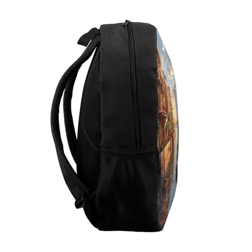 Sac à dos d'école Venise avec impression 3D haute capacité 43 cm - 7