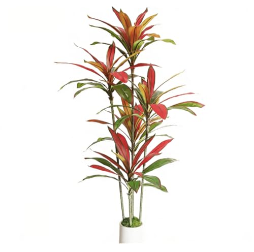 Artificial Dracaena Tree Red 5Ft - Faux Trees Indoor