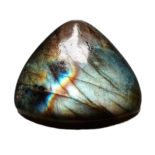 Pierre gemme labradorite véritable de 26x27mm aux reflets irisés pour joaillerie fine