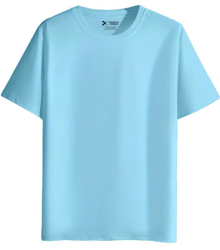 Image of XENOVAURBAN Unisex Regular Cotton Solid Color Tshirt