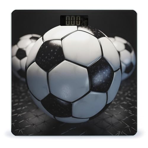 Báscula digital de baño con diseño balón de fútbol