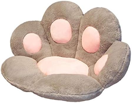 IPENNY Reversible Paw/Flower Seat Cushion Plush Pillow Seat Patio Armchair Seat Support Small Pet Bed Tatami Floor Cushion Pain Relief Chair Cushions for Home Office Balcony Sofa Car Wheel Chair