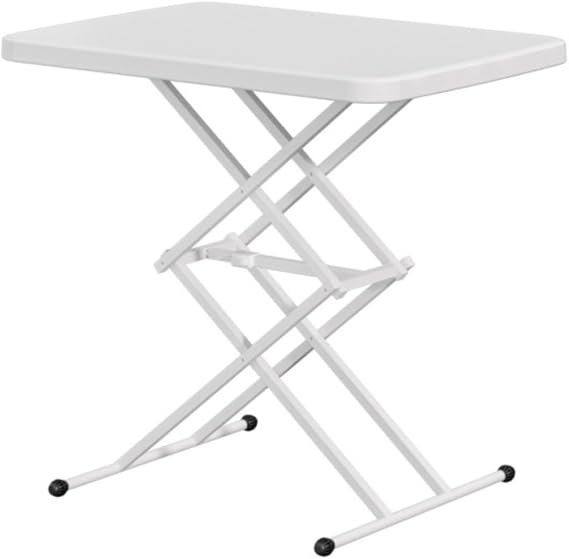 Standing Desk, Elevating Desk, Table, Foldable, Adjustable Height, Standing Table, Convenient to Carry Blue, 1
