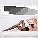 WAKUNA 20D Black Sheer Tights for women-2 Pairs sheertex Pantyhose with Reinforced Toes Black+Nude X-Large