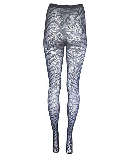 Image of YELETE Killer Legs Women's Plus Size Fishnet Pantyhose 168YD078Q, Black, Wild Animal
