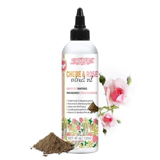 Huile De Pousse Des Cheveux Chebe & Rose, Chebe Pour Les Cheveux, Poudre De Chebe Africaine Pour Une Pousse Des Cheveux Plus Forte Et Plus Épaisse, Huile De Pousse Des Cheveux Chebe Naturelle