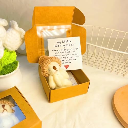 Mini Osito de Peluche Hecho a Mano en Caja con Tarjeta Inspiradora – Osito en Caja Mini Osito de Peluche Hecho a Mano en Caja con Tarjeta Inspiradora – Osito en Caja