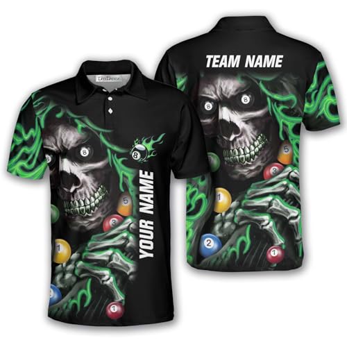 Custom Billiards Shirts, Personalized Billiards Jerseys with Name Team Tournament, Sizes S - 5XL3