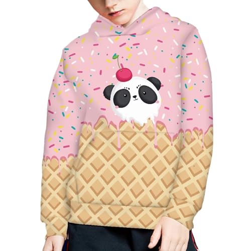 Image of Coloranimal Unisex Girls and Boys Long Sleeve Hoodies Hoody Athletic Pullover Sweatshirts Tops Age 6-16year