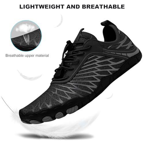 Image of Hike Barefoot Shoes Women Men Non-Slip Healthy Breathable Fashion Trail Running Womens Mens Wide Toe Zero Drop Water Shoe