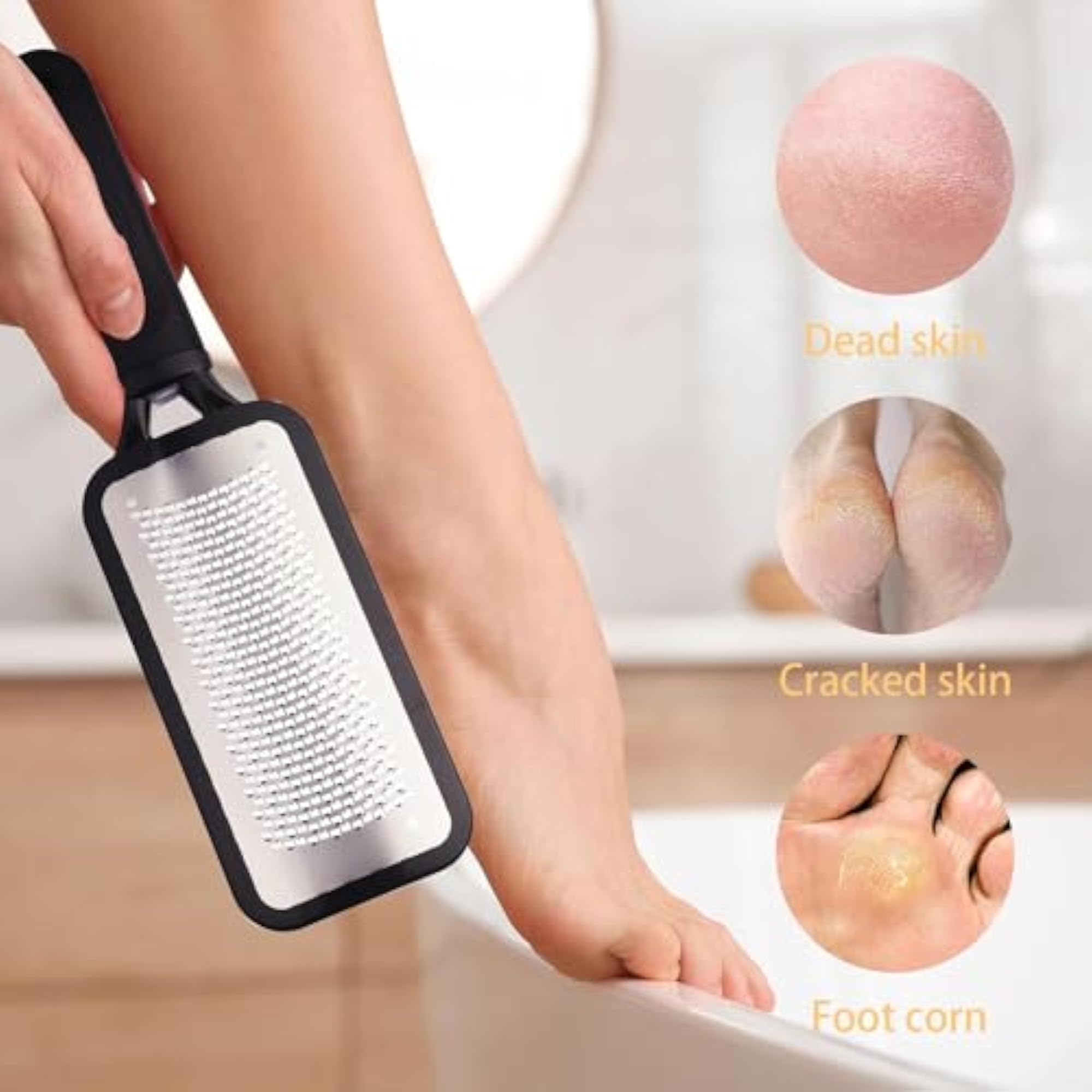 Professional Stainless Steel Foot Scrubber Rasp Scraper File