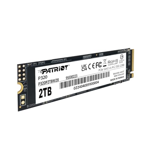 Patriot Memory P320 2TB Internal SSD - NVMe PCIe Gen 3x4 - M.2 2280 - Solid State Drive - P320P2TBM28 by Patriot Memory - Image 3