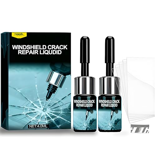 2PC Advanced windshield chip repair kit，2025 Nano-Glass Liquid for Sealing Cracks & Chips, Professional-Grade Solution for a Crystal Clear, Long-Lasting Finish on Auto Glass, Windows & Mirrors
