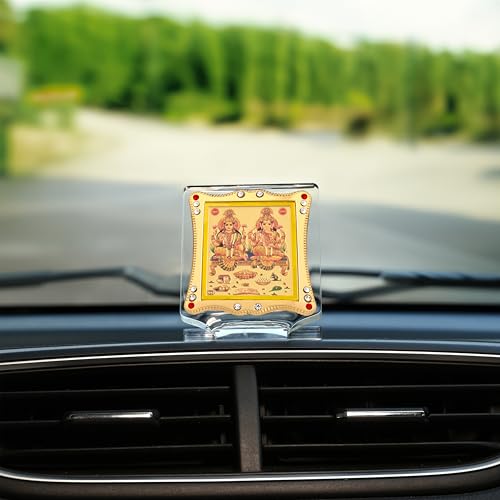 Image of Lakshmi Ganesh Idol Statue for Car Dashboard Home & Office Showpiece Decor