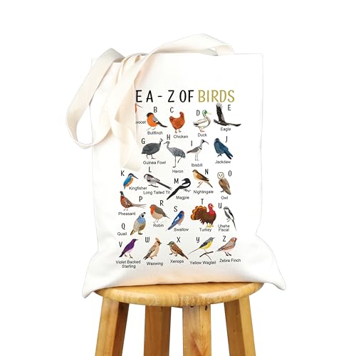 Bolso Tote VAMSII Birdwatching de Tela Canvas miniatura 6